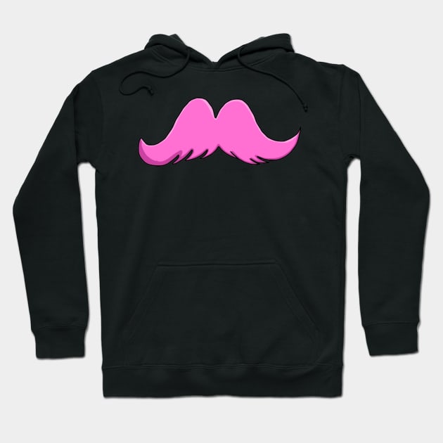 The Pink Stache Hoodie by Whitelaw Comics